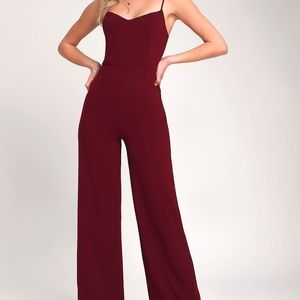 Lulu’s Burgundy Jumpsuit